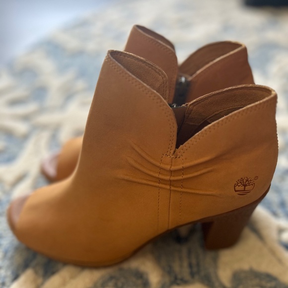 NWOT Timberland Glancy Ruched Peep Toe Heel - Picture 1 of 4